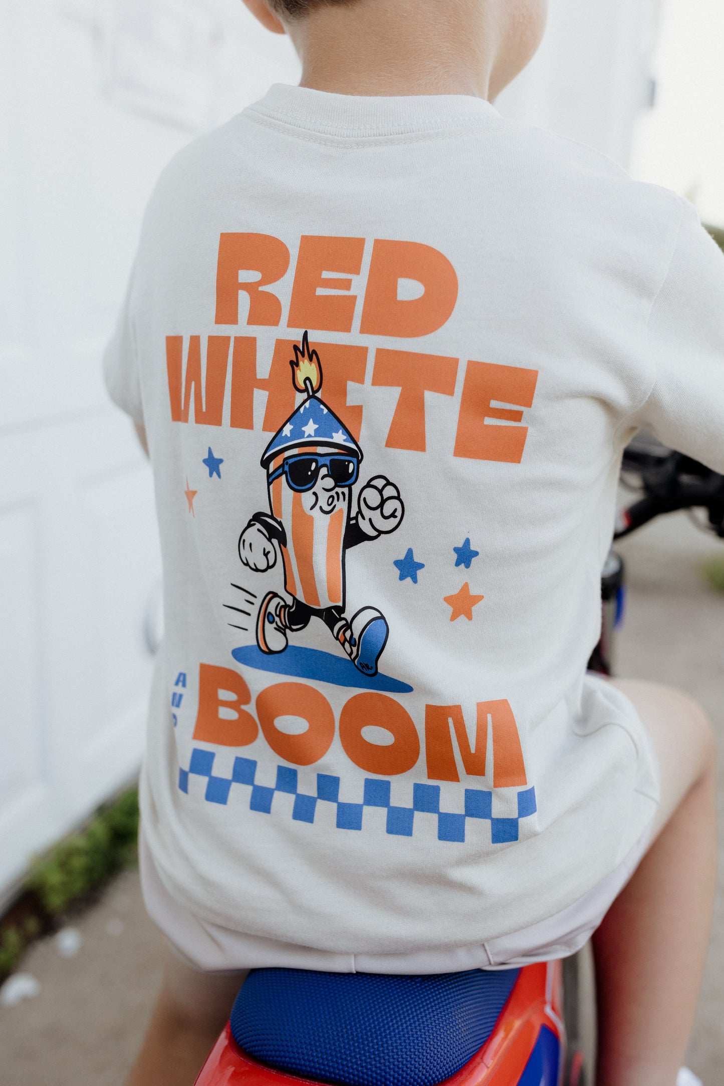 Red, White + Boom-AK Graphic tee