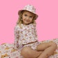 BLOSSOMIN’ BUTTERFLY DREAM 2-PIECE RASH GUARD RUFFLE SWIM SUIT