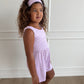 Purple Polka Dot Tank Shorty Romper