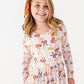 Autumn Ribbons Wide Leg Romper