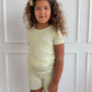 Green Stripe Short Set