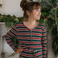Youth Flare Bamboo Pajamas | Holiday Stripe