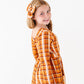 Harvest Plaid Wide Leg Romper