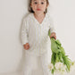 Girl’s Bamboo Button Up Lounge Set | Dainty Vines
