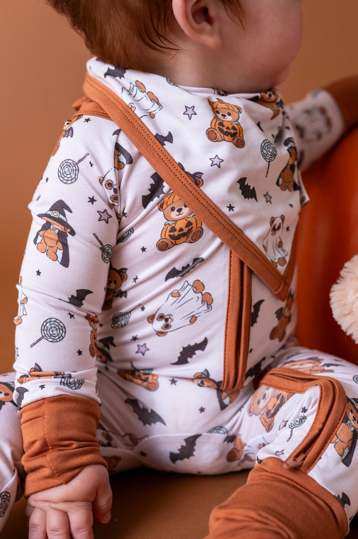 Boo Bear Bash Bandana Bib (EST SHIP TIME 1-2 WEEK)