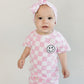 Checkered Shorts Set | Pink