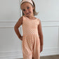 Orange Polka Dot Tank Shorty Romper