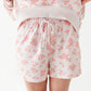 Rose Garden Stripe Adult Sweat Shorts