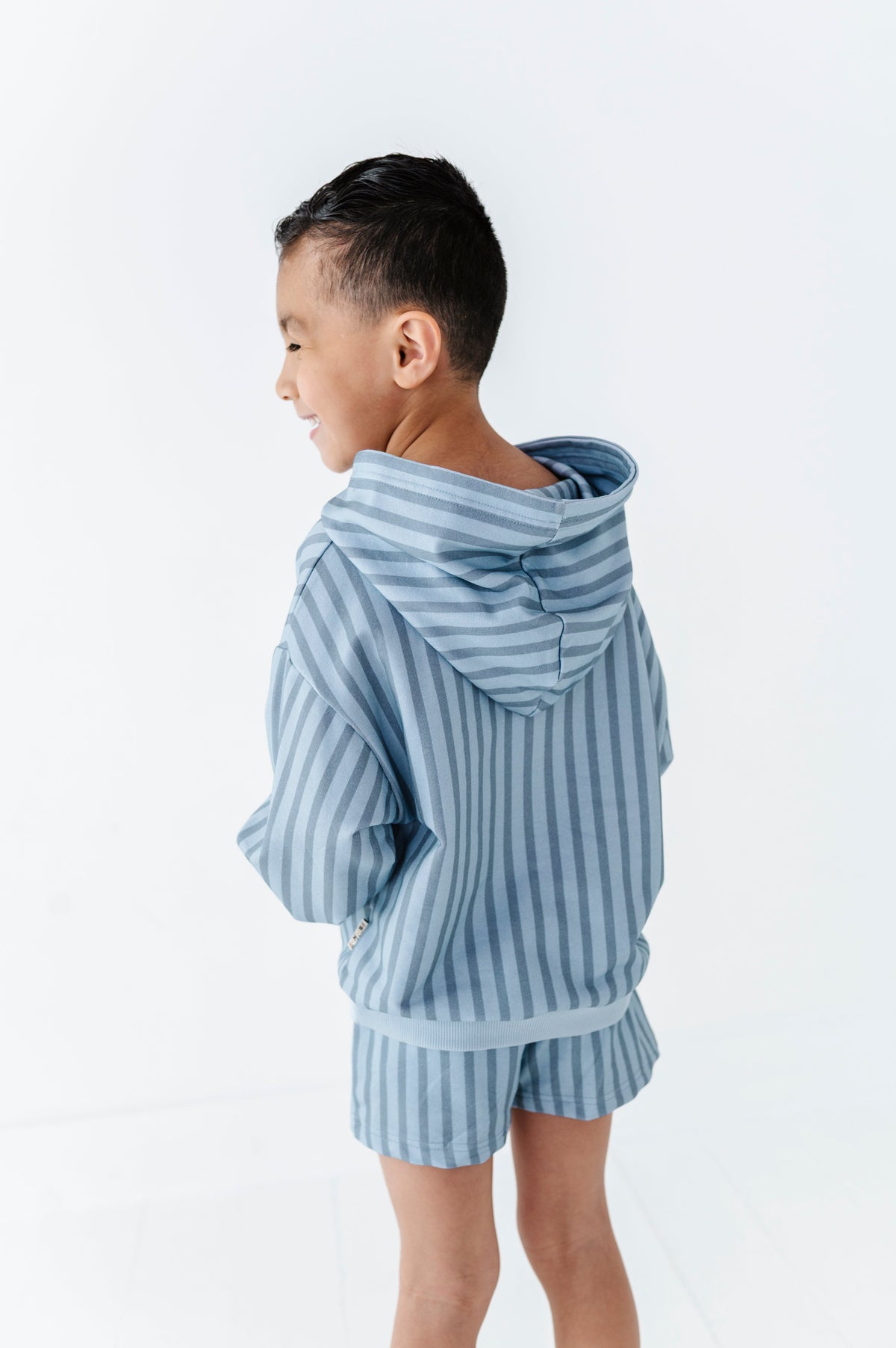 Harbor Stripe Kids Sweat Shorts