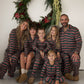 Bamboo Two Piece Pajamas | Holiday Stripe
