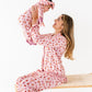 Friday Night Florals Ruffle Adult Button Up Set (EST SHIP TIME 2-3 WEEKS)