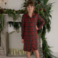 Bamboo Sleeping Dress | Christmas Plaid