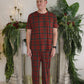 Men's Short Sleeve Pajamas | Christmas Plaid