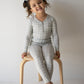 Bamboo Two Piece Pajamas | Foggy Grid