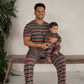 Men's Short Sleeve Pajamas | Holiday Stripe