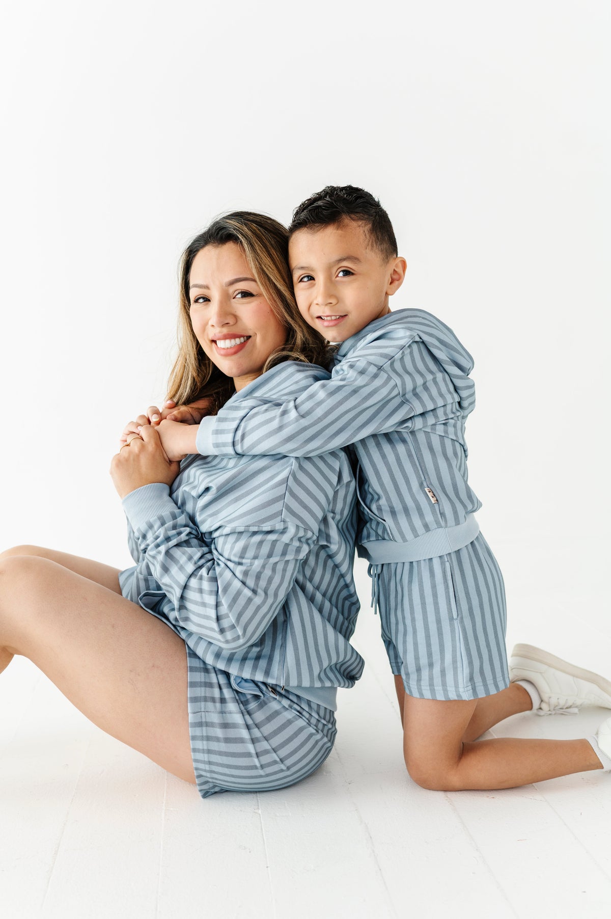 Harbor Stripe Adult Sweat Shorts