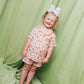 Teddy Tulips Button Up Short Set