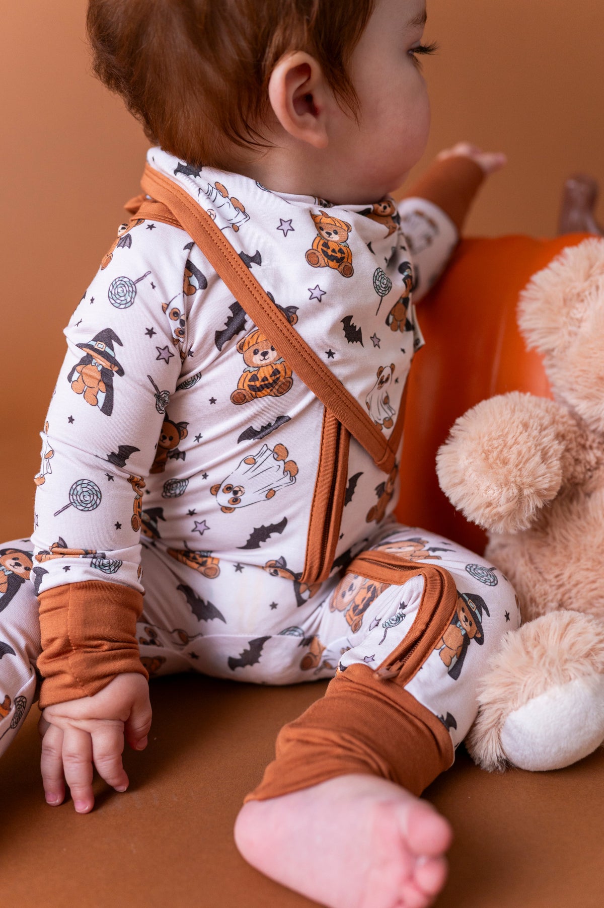Boo Bear Bash Bandana Bib (EST SHIP TIME 1-2 WEEK)