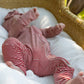 Bamboo Zip Pajamas | Peppermint Stripe Ribbed