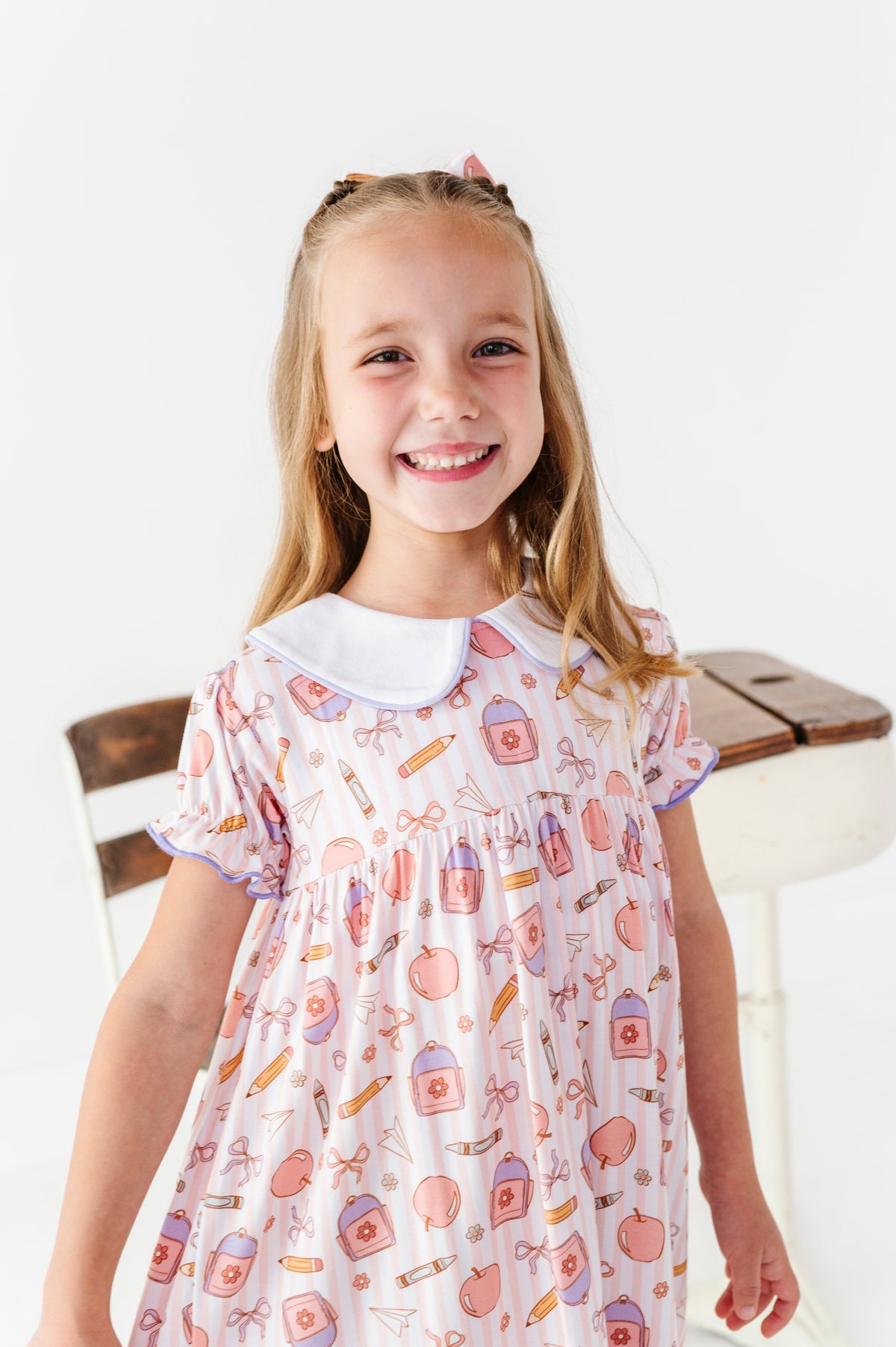 First Bell Blooms Collared Dress