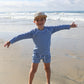 Child Rash Guard | Blue Gingham