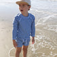Child Board Short | Blue Gingham