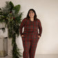 Women's Long Sleeve Bamboo Pajama | Christmas Plaid