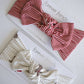 Bamboo Head Wrap | Peppermint Stripe Ribbed