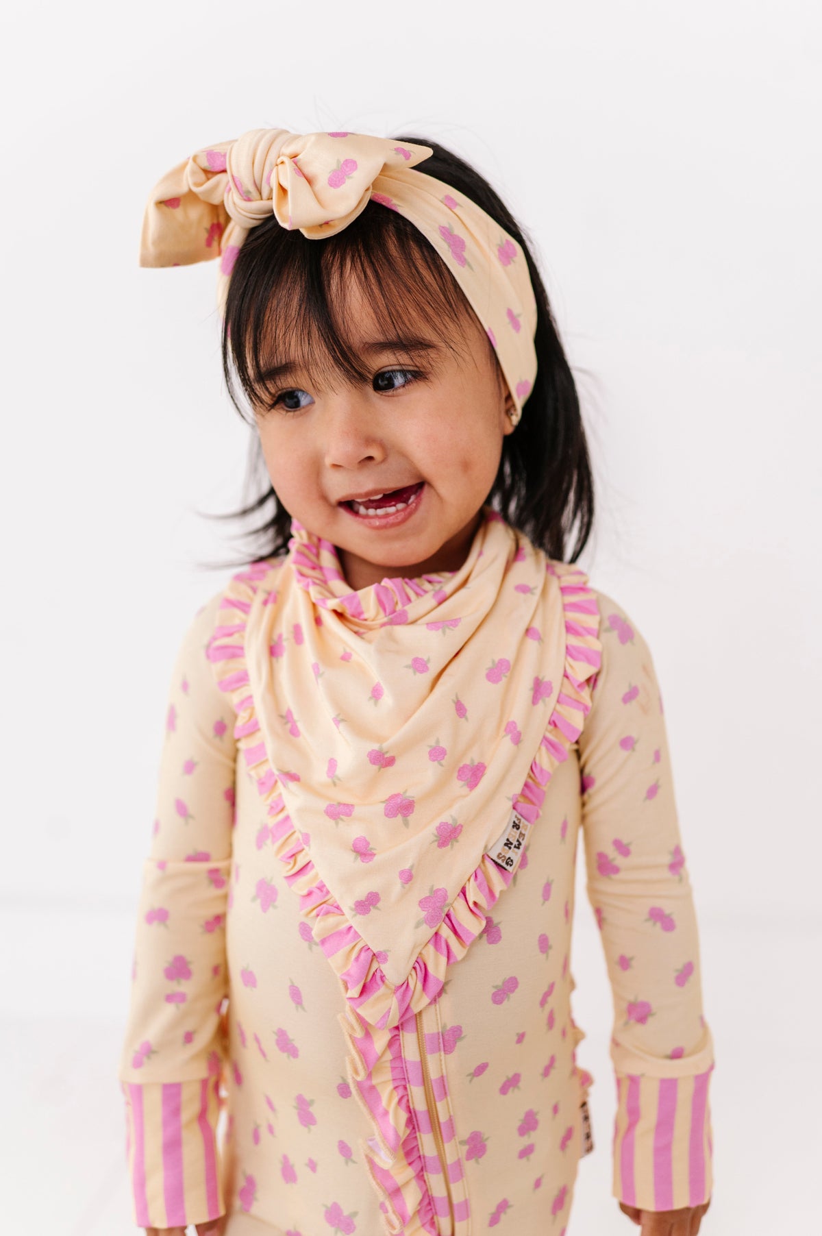 Buttercream Blossoms Ruffle Bib