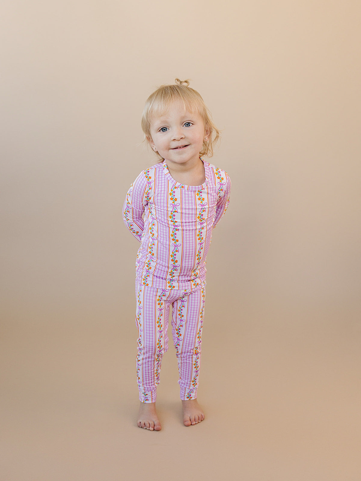 Bamboo Two Piece Set | Gingham & Flowers