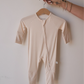 Bamboo Zip Pajamas | Sadie Stripe