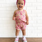 Strawberry summer- Ribbed bamboo set PRE ORDER