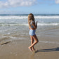 Girls Two Piece Swimsuit | Blue Gingham