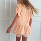 Orange Peplum Set