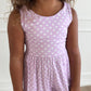 Purple Polka Dot Tank Shorty Romper