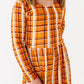 Harvest Plaid Wide Leg Romper
