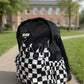 Checker Flames Mid-Size Backpack