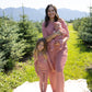 Bamboo Two Piece Pajamas | Peppermint Stripe Ribbed