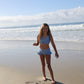 Girls Two Piece Swimsuit | Blue Gingham