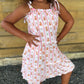 Teddy Tulips Tier Twirl Dress