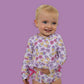 SWEET SUMMER DREAM RASH GUARD RUFFLE TWO-PIECE SWIM SUIT