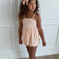 Orange Stripe Babydoll Smocked Set