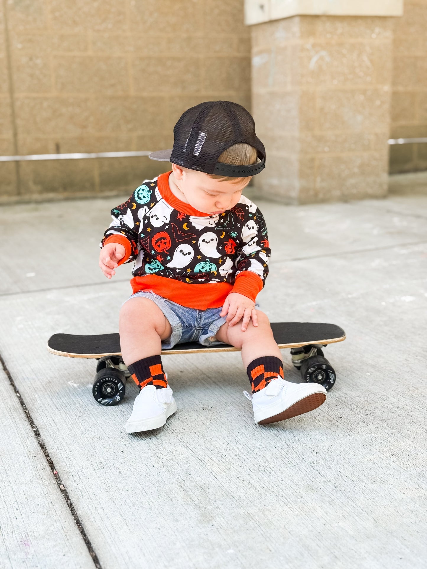 Orange and Black Check