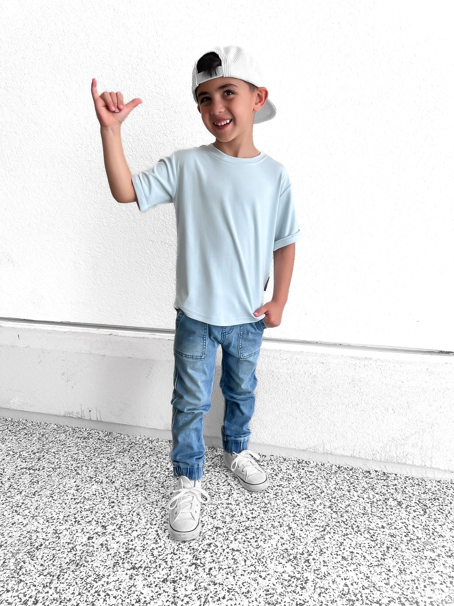 BAMBOO LUXE TEE - SKY