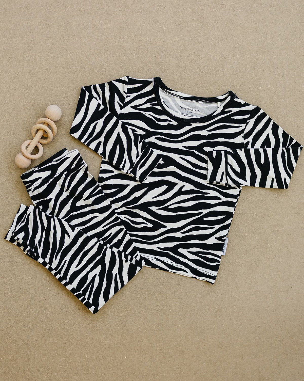 Bamboo Two Piece Set | Zebra