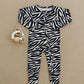 Bamboo Zip Romper | Zebra