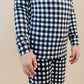 Bamboo Two Piece Set | Black Gingham