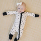 Bamboo Zip Romper | Classic Polka