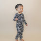 Bamboo Zip Romper | Zebra