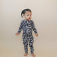 Bamboo Zip Romper | Zebra